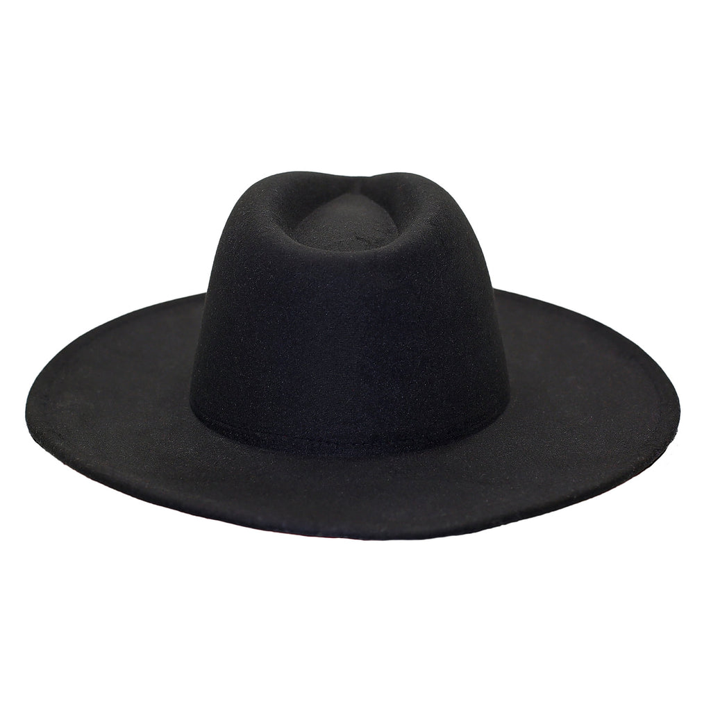 Woman Black Fedora Hat 